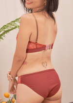 Load image into Gallery viewer, sweet kisses padded bralette in sunset
