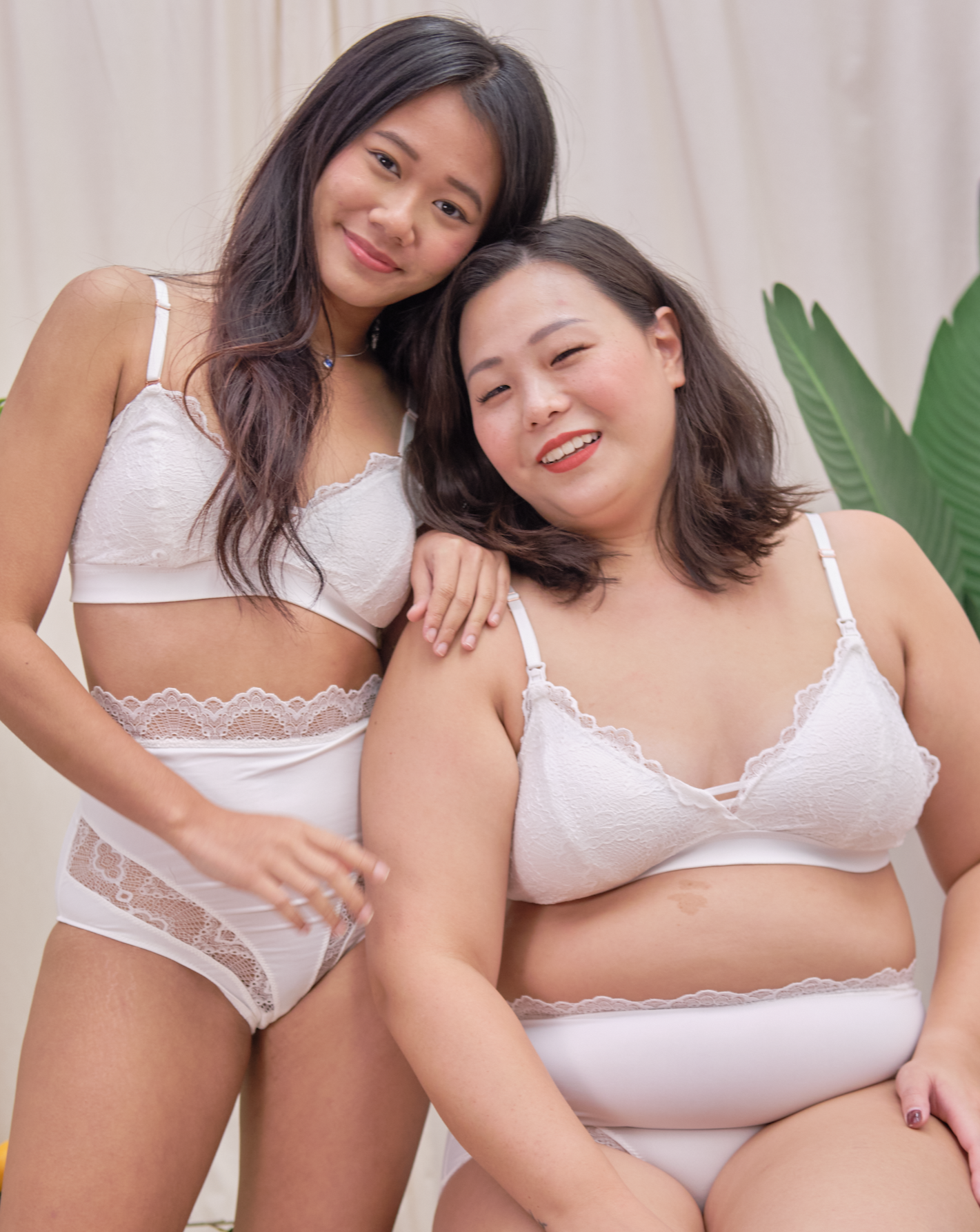 dove high waist panelled lace panty