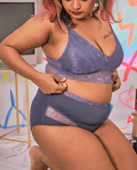 Load image into Gallery viewer, veri peri high waist panelled lace panty
