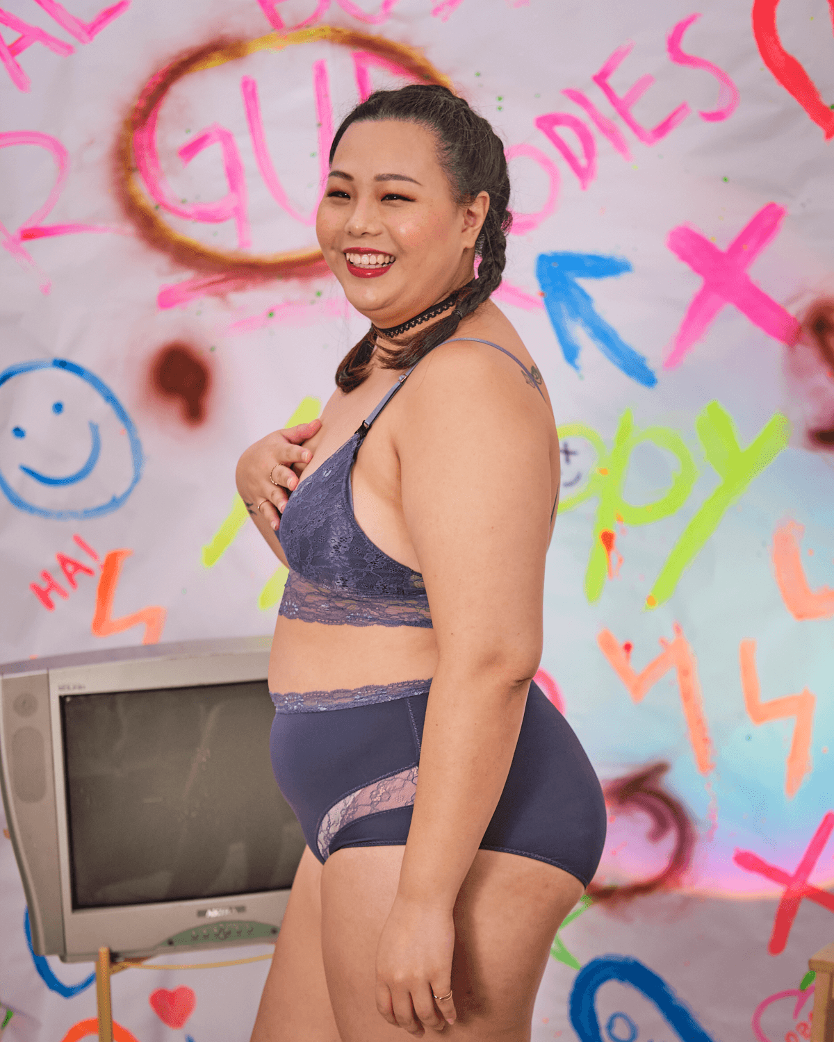 nursing - winning streak padded bralette in veri peri